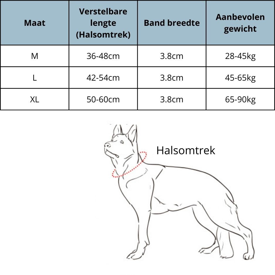 Tactische Hondenhalsband voor Training & Veiligheid